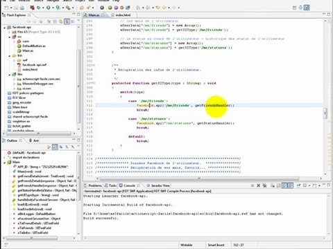 Utiliser les informations Facebook dans une application Flash (API Facebook)