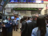 Tense trading at NY Stock Exchange