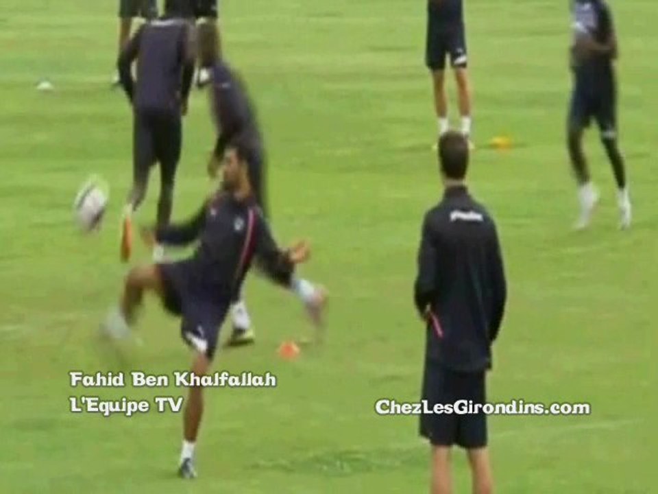 Fahid Ben Khalfallah à l'entraînement