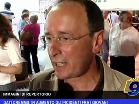 Dati CREMMS In aumento gli incidenti tra i giovani
