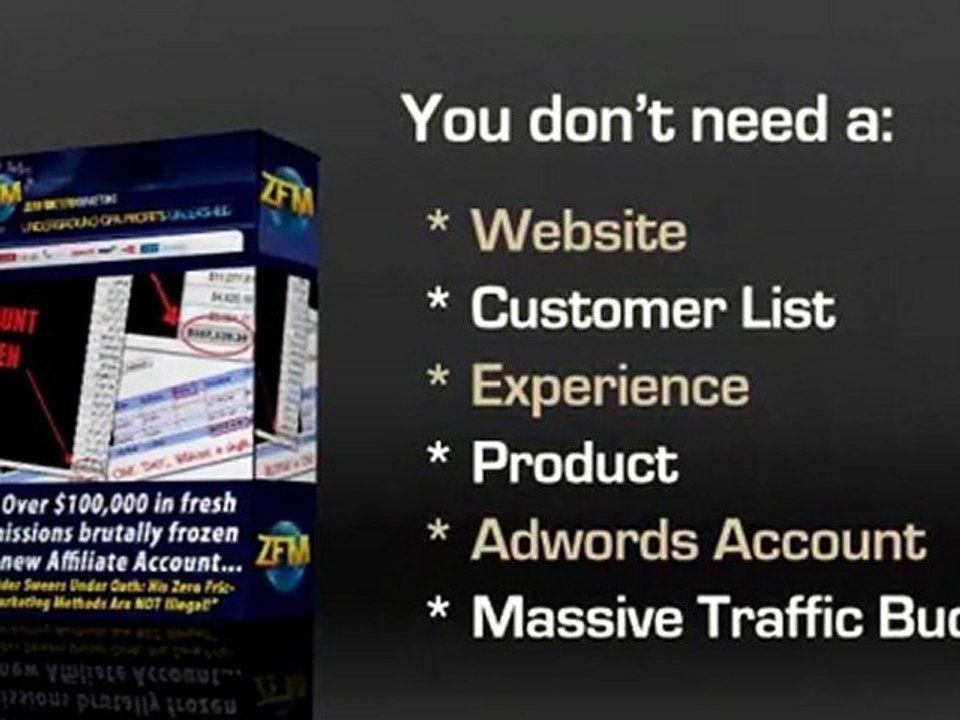 How To Make Money - Zero Friction Marketing