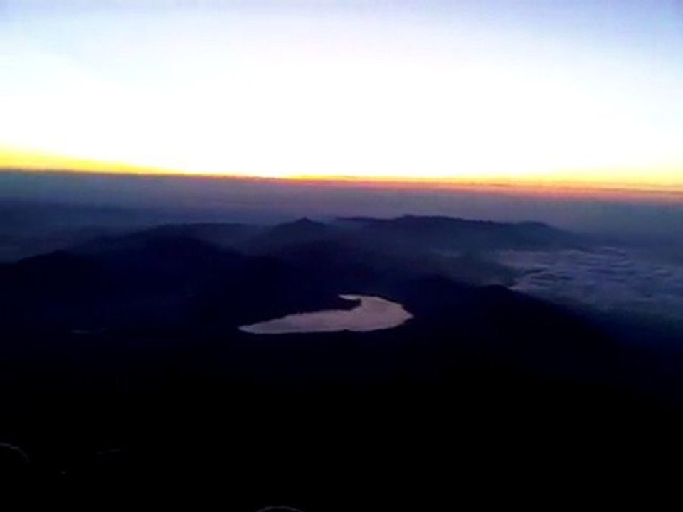 Sun rising Mt Fuji