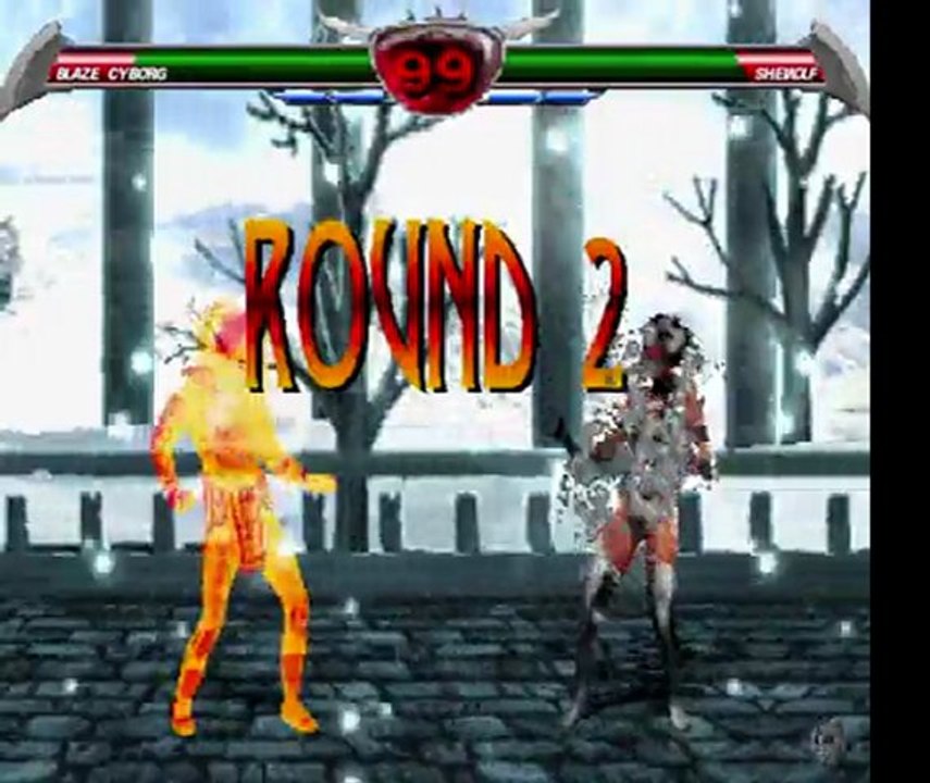 Mortal Kombat Chaotic MUGEN Cyborg Blaze vs Shewolf