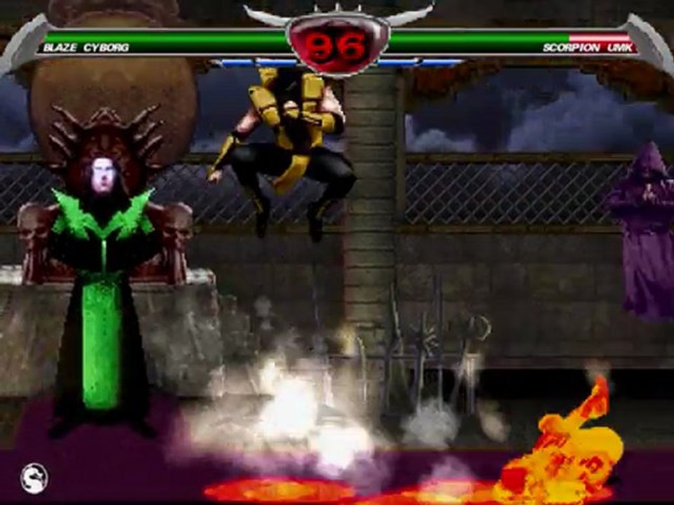 Mortal Kombat Chaotic MUGEN Cyborg Blaze vs Scorpion UMK
