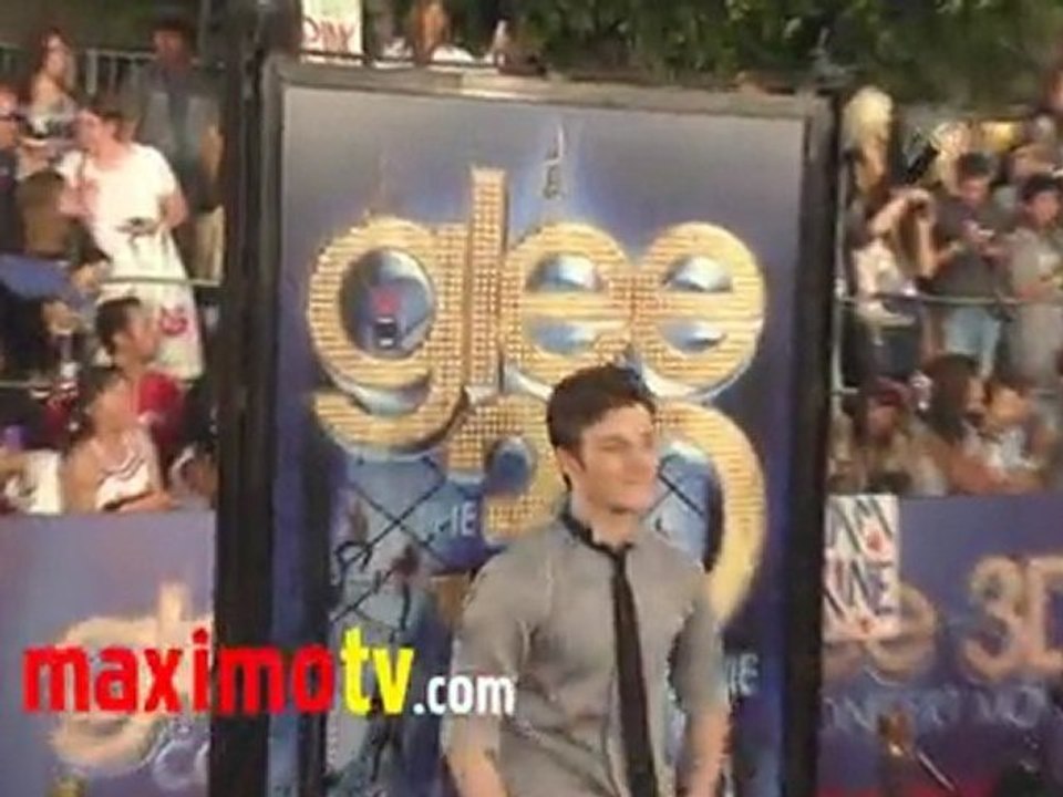 Chris Colfer GLEE The 3D CONCERT MOVIE Premiere