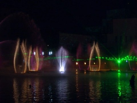 Spectacle sons et lumières à Rive Etoile, Strasbourg