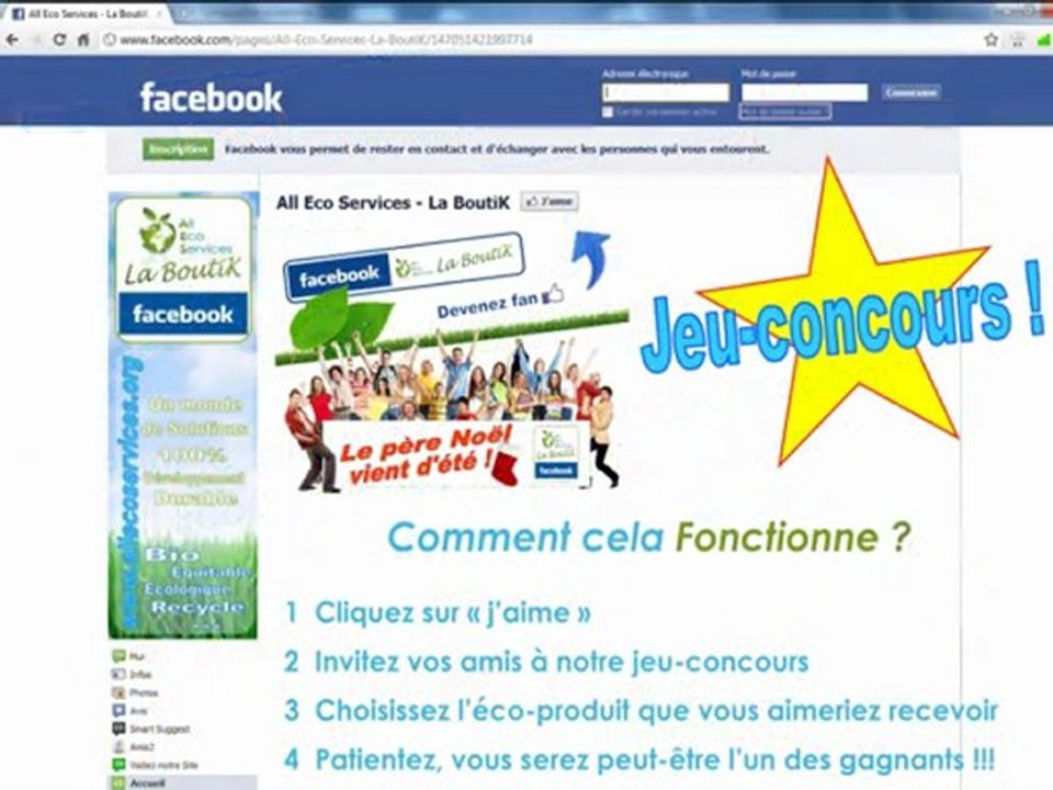 All Eco Services - La BoutiK - Jeu-concours Choisissez votre cadeau ! "Le père Noël vient d'été" -