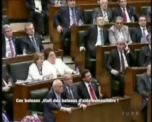 LE PRESIDENT TURC ERDOGAN SUR L'ATTAQUE DE LA FLOTILLE DE PALESTINE