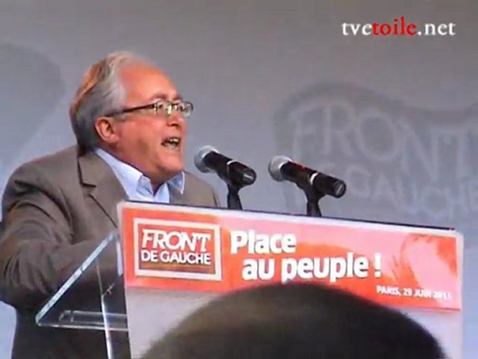 Christian Picquet au Meeting du Front de Gauche - Place Stalingrad - Paris (29 juin 2011)