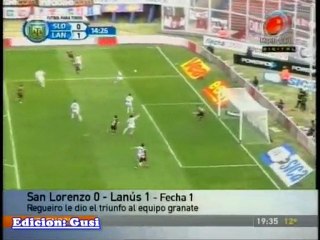 Regueiro le dio el triunfo a Lanus