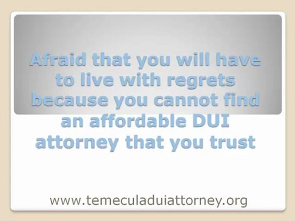 temecula dui attorney