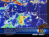 Cielos nublados y precipitaciones en gran parte del país para este domingo