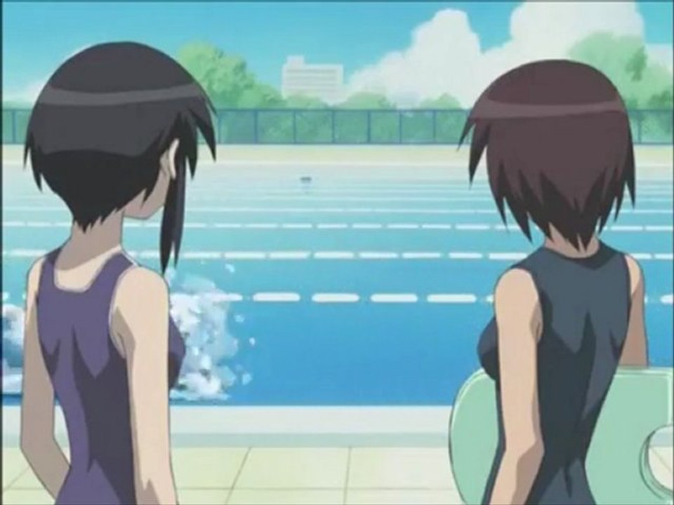 Azumanga Daioh - Having Fun in A Pool...From School (English Dub)