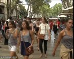 Campaña contra los 'manteros' en Barcelona