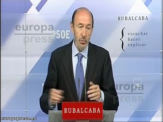 Rubalcaba:"Soluciones políticas a problemas financieros"