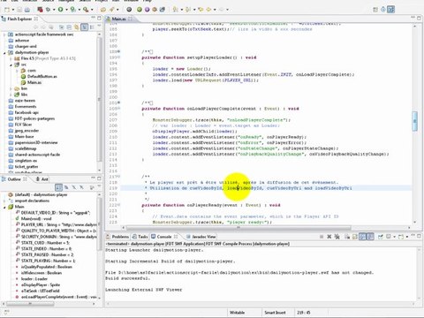 Personnaliser le Player Dailymotion en AS3 et utiliser le streaming (API Dailymotion)
