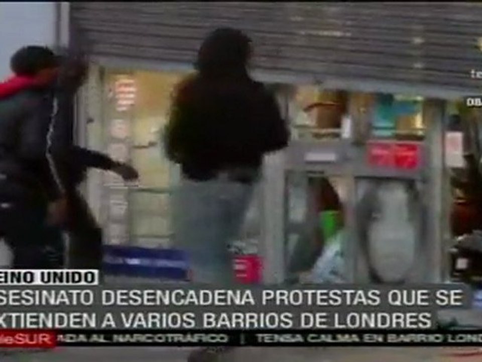 Disturbios en Londres tras asesinato de un trabajador