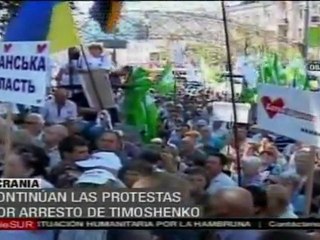 Protestas en apoyo a Timoshenko en Ucrania