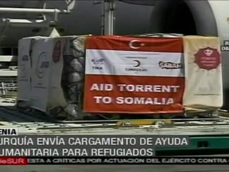 Turquía envía ayuda humanitaria para refugiados en Kenia