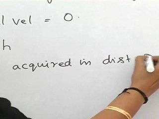 Statistics and Dynamics - velocity acquired by freely falling body