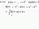 Definite Integrals - Integrate to get an unknown function & then integrate by parts