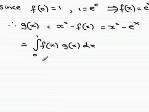 Definite Integrals - Integrate to get an unknown function & then integrate by parts