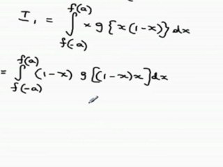 Definite Integrals - Get I1 in terms of I2