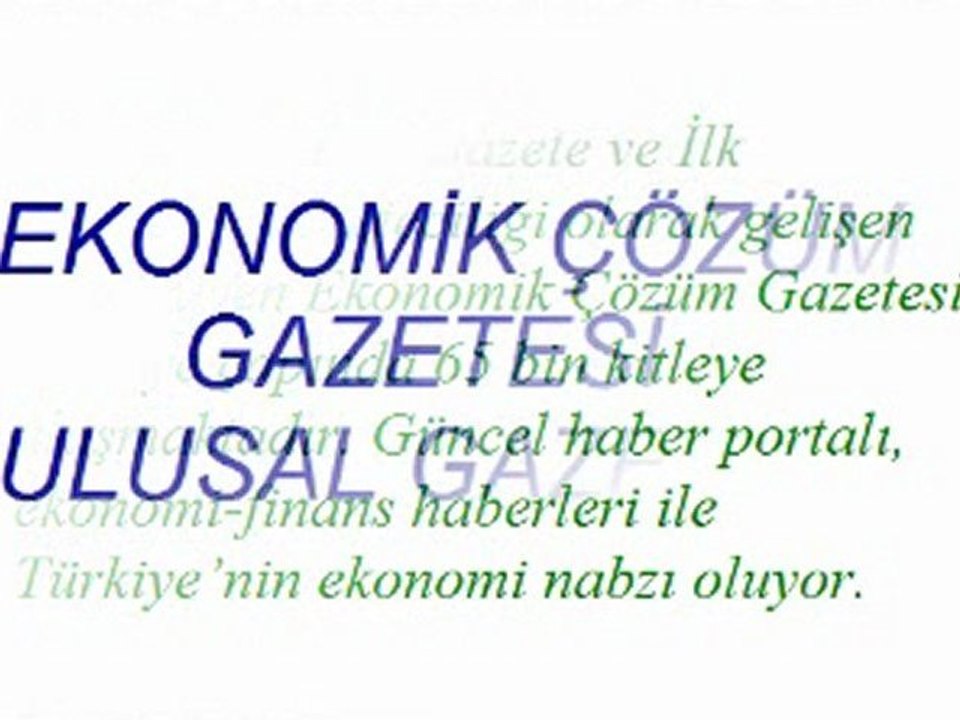 İstanbul Ekonomi Gazetesi /0232/ 483 05 70 İstanbul Ekonomi