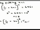 Summing of all terms of a Binomial expansion involving surds