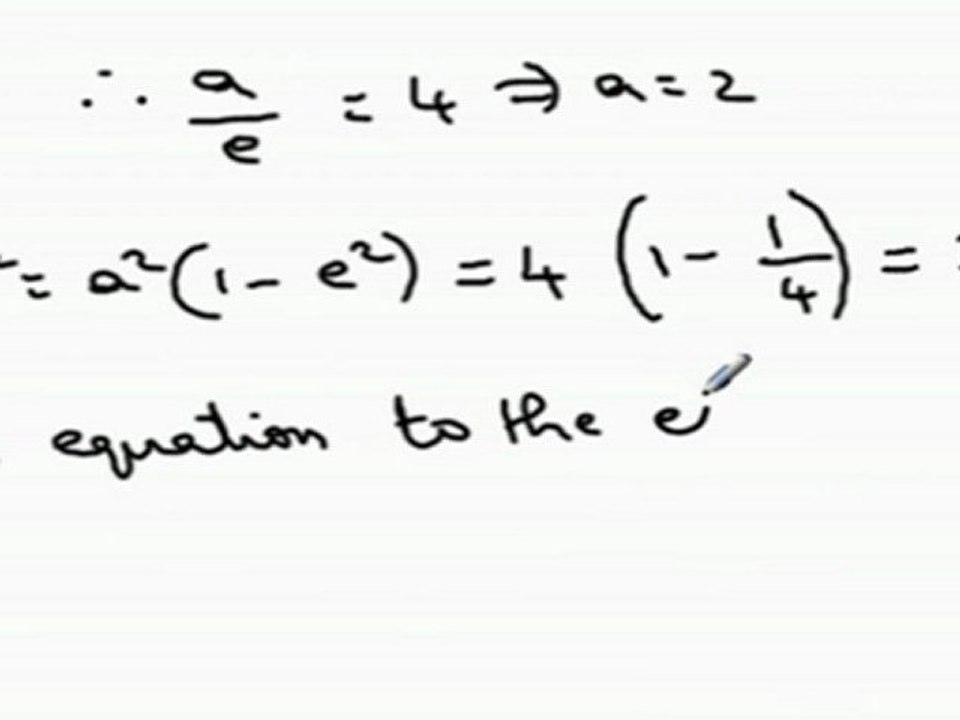 Circles -- Family of Circles, Conic Sections - Ellipse derivation