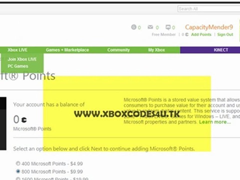 Free Xbox 360 live Gold Code Generator 2011