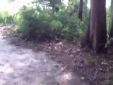 Gravel Slide Fail: Watch As This Old Grandpa Flies Over His Handle Bars and Wipes Out On His Mountain Bike Somewhere in Kingwood, Texas