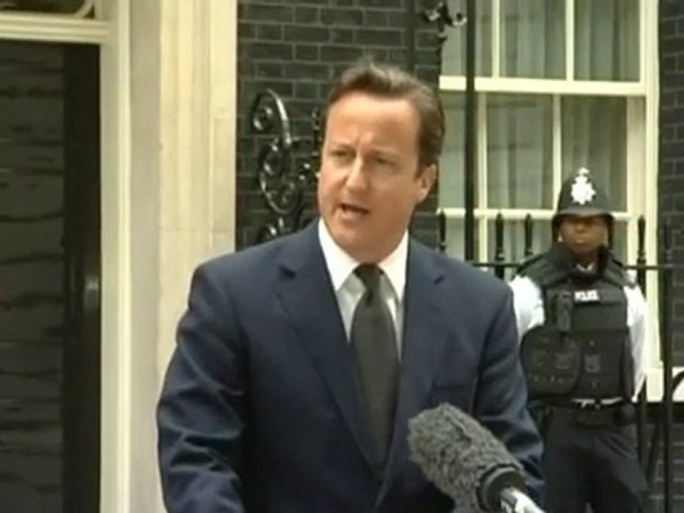 British prime minister pledges riot crackdown