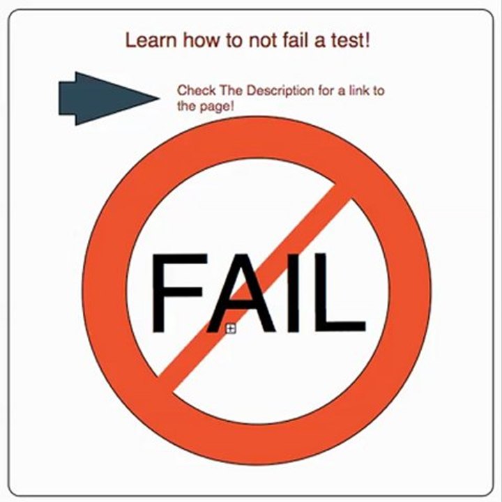 How To Not Fail A Test