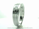 FDMR1030B Princess Cut Channel Set Men Diamond Wedding Band