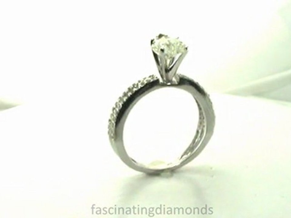 FDENS3134HTR Heart Shape Diamond Split Band Engagement Bridal Ring With Pave Setting