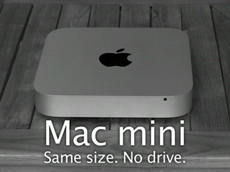 Mac mini 2011 - Same size. No drive.