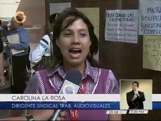 Protestan trabajadores de ANTV