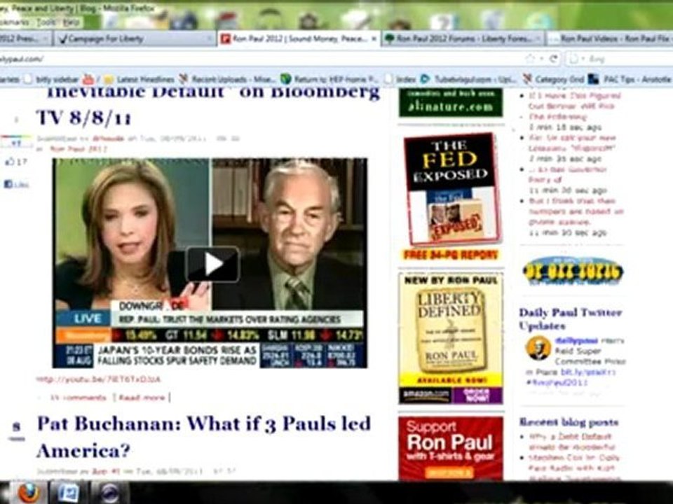 A Tour Of th Ron Paul Revolution Online