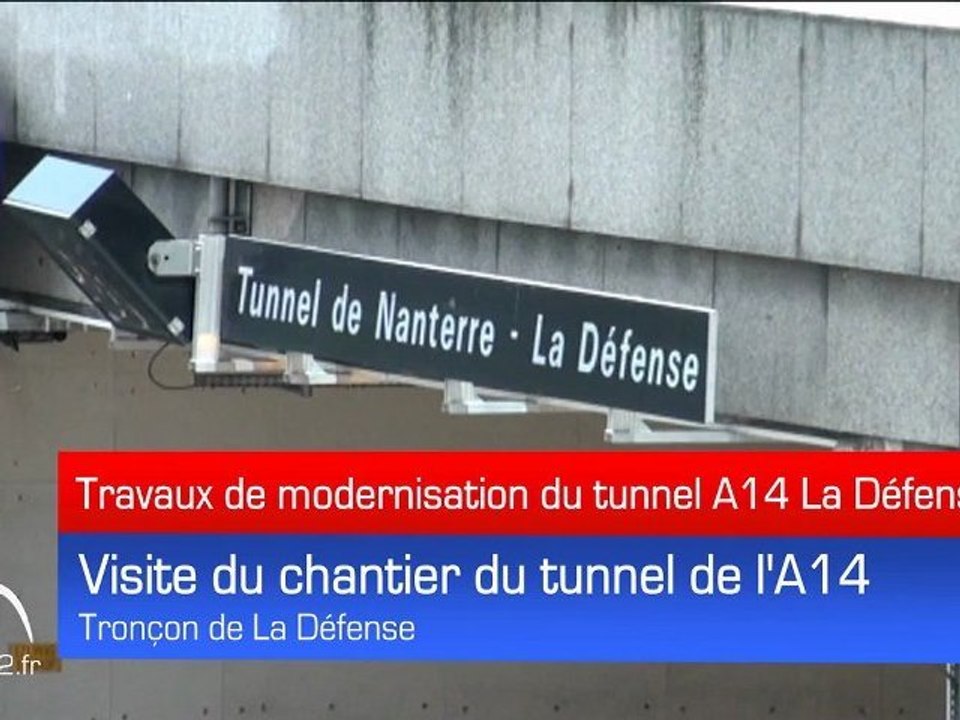 Tunnel A14 La Défense : Les ouvriers s'activent durant sa fermeture