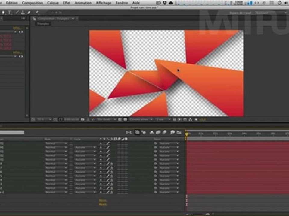 Colorful Animation de triangles (After effects tuto)