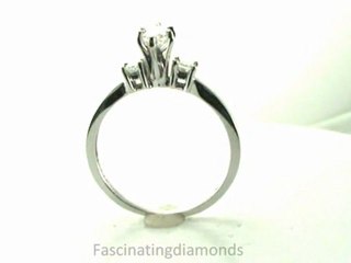 FDENS3107MQR  Marquise Brilliant Diamond Three Stone Engagement Ring