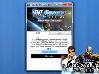 Get Free DC Universe Online Fight for the Light DLC Pack - PC And PS3