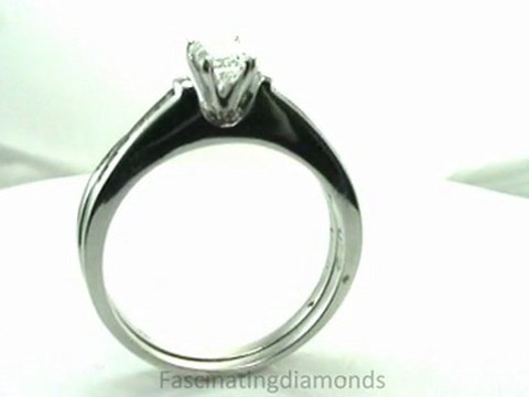 FDENS3097EM Emerald Cut Diamond Channel Bridal Rings Set