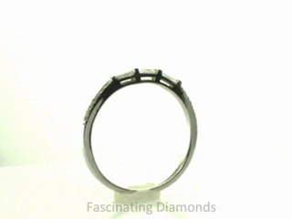 FDENS3074B  Baguette And Round Cut Diamond Wedding Anniversary Band Bar Set