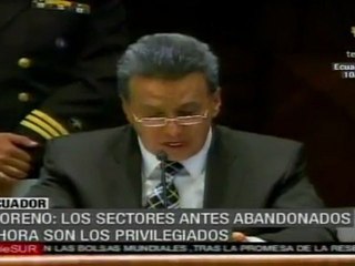 Moreno: sectores olvidados ahora son privilegiados