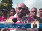 Estudiantes y Transportistas protestan en Zulia