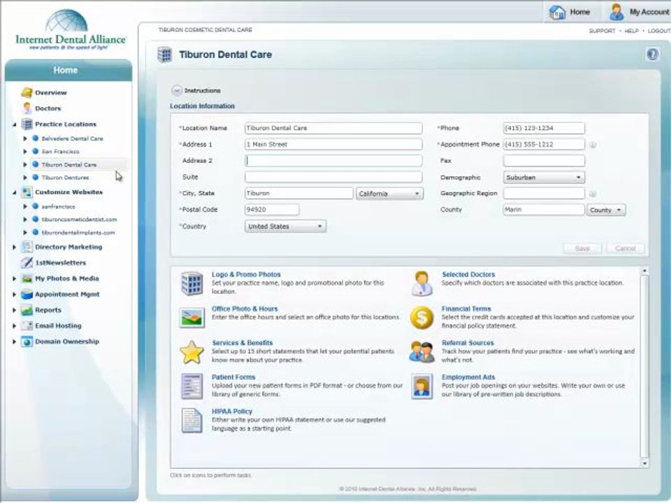 Dental Practice Locations Overview
