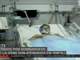Heridos por bombardeos de la OTAN son atendidos en Trípoli