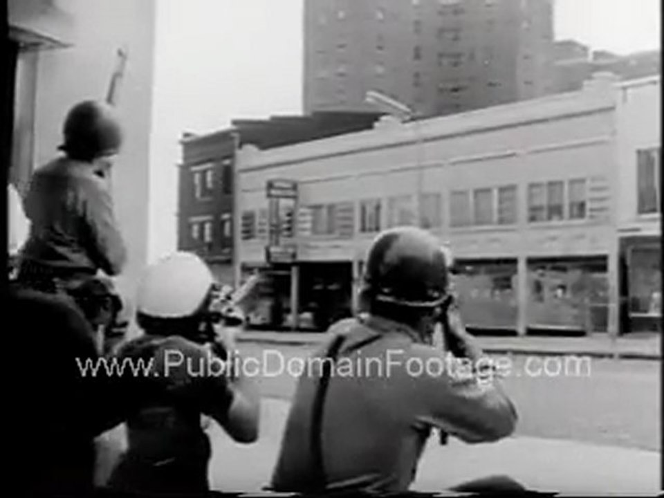 Snipers shootin bei NJ Staatspolizei 1967 Newark Riots